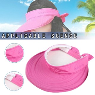 New Ladies Summer Wide Brim Foldable Visor Outdoor Cap Anti-UV Beach Sun Hat