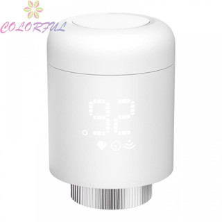 【COLORFUL】Tuya ZigBee TRV Valve Thermostat, Radiator Actuator Programmable Temperature