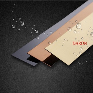 Daron แถบสติกเกอร์ไทเทเนียม สีทอง สําหรับติดตกแต่งผนังพื้นหลัง กระเบื้อง เพดาน