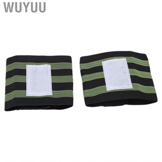 Wuyuu Arm Reflective Bands  Cycling Strap Nylon Adhesive Belt 2 PCS for Vehicles Passers‑by Teammates