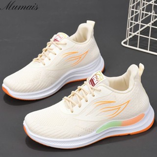 Mumais Sports shoes summer mesh ultra-light running soft bottom hollow breathable sports shoes