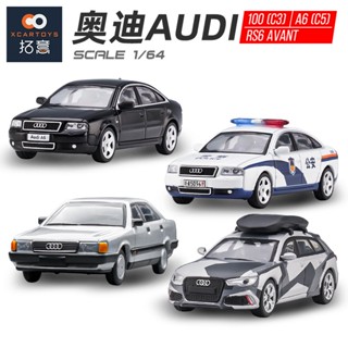 1/64 AUDI A6 RS6 Diecast รถของเล่น สําหรับเด็กผู้ชาย ของขวัญวันเกิด รถของเล่น รถเก็บสะสม