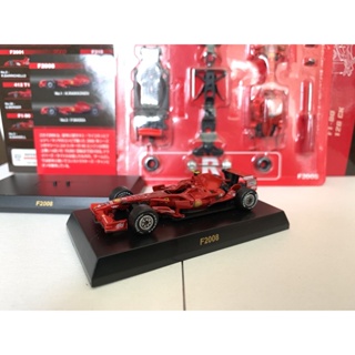 Kyosho 1:64 Ferrari F2008 Raikkonen Kimi ชุบสีแดง เลขที่ โมเดลรถยนต์ โลหะผสมโครเมี่ยม F1 สีแดง จํานวน 1 ชิ้น