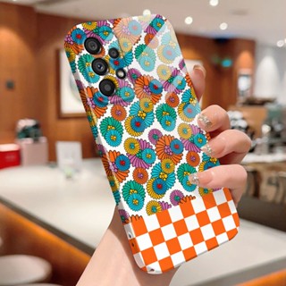 เคสโทรศัพท์มือถือแบบแข็ง กันกระแทก ลายการ์ตูนดอกไม้ สําหรับ Samsung A02 A02s A03 A03s A04 A11 A12 A13 A23 A20 A30