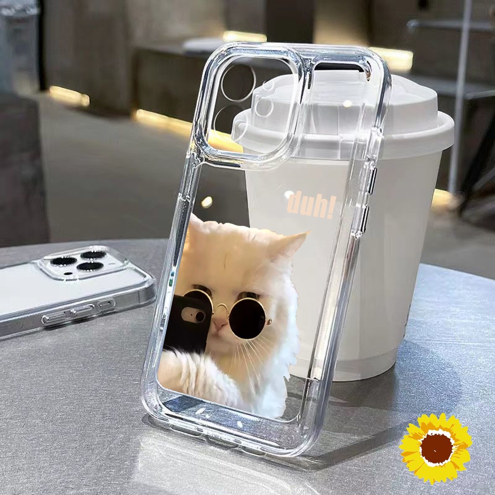 Space Clear การ์ตูนตลกซิลิโคนเคสโทรศัพท์สำหรับ IPhone 11 12 13 14 Pro 15 Max 7 8 Plus XS Max XS SE 2020 ฝาครอบกันกระแทก