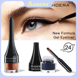 Phoera 10 Colours Eyeshadow Pen Soft Gel Long Lasting Waterproof Eyeliner Pen TECH3