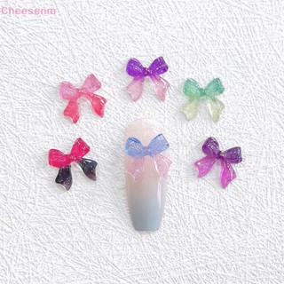 Cheesenm อุปกรณ์ตกแต่งเล็บ โบ ไล่โทนสี 3D สีแคนดี้ สําหรับตกแต่งเล็บ DIY 30 ชิ้น