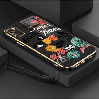 เคสโทรศัพท์มือถือ ซิลิโคนนิ่ม กันรอยกล้อง พร้อมสายคล้อง สําหรับ Infinix Hot 9 Play Infinix X680