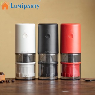 Lumiparty เครื่องบดกาแฟไฟฟ้า แบบพกพา พร้อมถังเก็บ แบบใส ชาร์จ Usb ปรับความหยาบได้