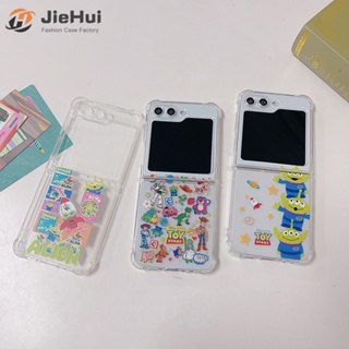 Jiehui เคสโทรศัพท์มือถือแฟชั่น ลาย Toy Story สามตา สําหรับ Samsung Z Flip5 Z Flip4 Z Flip3