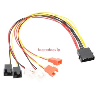 สายเคเบิ้ลเชื่อมต่อพัดลมระบายความร้อน HSV 4Pin Molex 12V 7V 5V สําหรับคอมพิวเตอร์