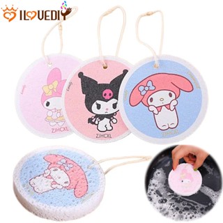 [ Featured ] ฟองน้ําทําความสะอาดหม้อ เยื่อไม้ ลายการ์ตูน Sanrio