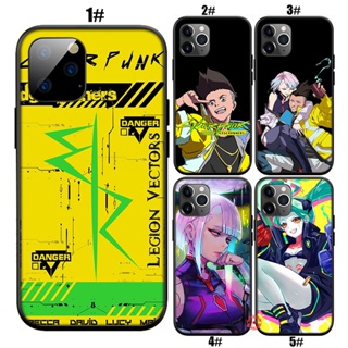 Pj25 เคสโทรศัพท์มือถือแบบนิ่ม ลาย Cyberpunk Edgerunners สําหรับ iPhone 13 12 Pro Max Mini XS Max X