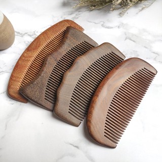 หวีไม้ธรรมชาติ ขนาดใหญ่ ไม่ทำให้ผมชี้ฟู ไม่เกิดไฟฟ้าสถิตย์ Wooden Comb anti- electrostatic