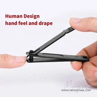 Nail Clipper Cutter กรรไกรตัดเล็บ ขนาดใหญ่ 8X1.45 cm. (( ดำสนิทใหญ่ FA 1ชิ้น ))