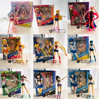 (($ยอดนิยม $) โมเดลเซเลอร์มูน SHF Sailor Moon Hare Little Rabbit Venus Neptune ขยับได้ สําหรับตกแต่ง