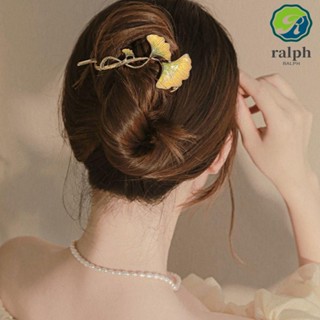 Ralph กิ๊บติดผม สไตล์เกาหลี ด้านหลัง Ginkgo Biloba เครื่องประดับผม Headwear เครื่องมือจัดแต่งทรงผม กิ๊บติดผมด้านข้าง