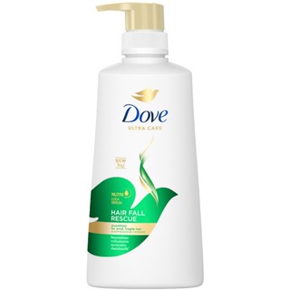 LeeMart ยาสระผม โดฟ Dove 410ML แชมพู โดร์ฟ สระผม โด๊ฟ สูตร แฮร์ฟอลเรสคิว สีเขียว ขนาด 410 มล.