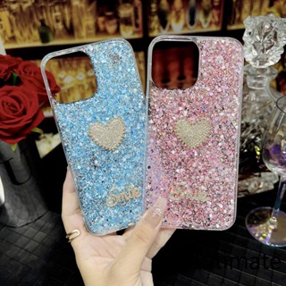เคสโทรศัพท์มือถือ ป้องกัน ลายหัวใจแวววาว สําหรับ OPPO A1 A3 A15 A15S A16K A17 A17k A35 A36 A54 A71 A74 A76 A83 A94 A95 A96 F7 F5