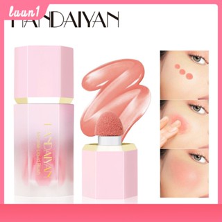 Handaiyan บลัชออนเนื้อครีม 6 สี Liquid Blush Smooth And Delicate Powder Blusher Liquid Highlight Cod