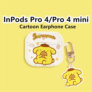 【Ĕĕ】เคสหูฟัง แบบนิ่ม ลายการ์ตูน สําหรับ Pro 4 Mini Pro4 Mini InPods Pro 4