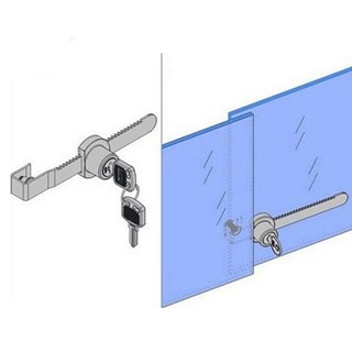 กุญแจล็อคตู้กระจก หน้าต่างบานเลื่อน พร้อมกุญแจ สําหรับตู้โชว์มือถือ