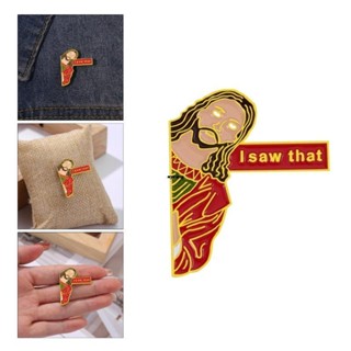 ✿ เข็มกลัด โลหะผสม รูปการ์ตูนพระเยซู I That Enamel Pins Jesus สําหรับเด็ก เพื่อน