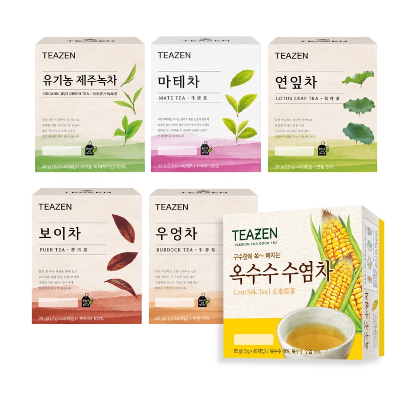 TEAZEN Black Tea &amp; Herbal Tea 40 Teabags Collection