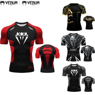 ใหม่ เสื้อกีฬามวยไทย มวยไทย เสื้อยืดฝึกซ้อม สําหรับทุกเพศ ทุกวัย MMA Combat Fighting Fitness &amp; Competition Jersey