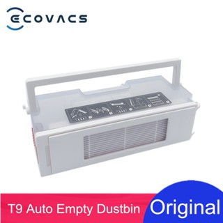 กล่องเก็บฝุ่น ECOVACS ของแท้ อะไหล่อุปกรณ์เสริม สําหรับหุ่นยนต์ดูดฝุ่น DEEBOT T9+ T8+