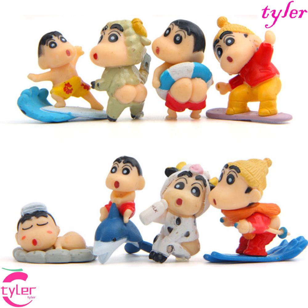 Tyler ตุ๊กตาฟิกเกอร์ การ์ตูนชินจัง 8 ชิ้น