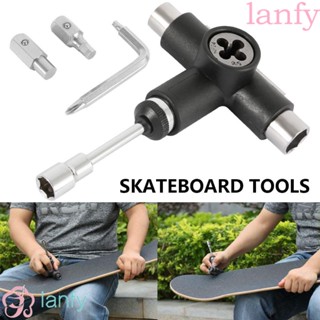 Lanfy เครื่องมือประแจมัลติฟังก์ชั่นสําหรับซ่อมแซมสเก็ตบอร์ดสเก็ตบอร์ดกึ่งทรงตัว T มัลติฟังก์ชั่นหลากสีสัน