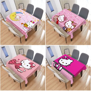 ผ้าปูโต๊ะ ลาย Hello Kitty ป้องกันฝุ่น สําหรับหอพักนักเรียน ใช้ในครัวเรือน