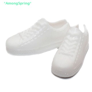 Amongspring&gt; ใหม่ รองเท้าลําลอง แฟชั่น คุณภาพสูง สําหรับตุ๊กตา 30 ซม. 10 คู่