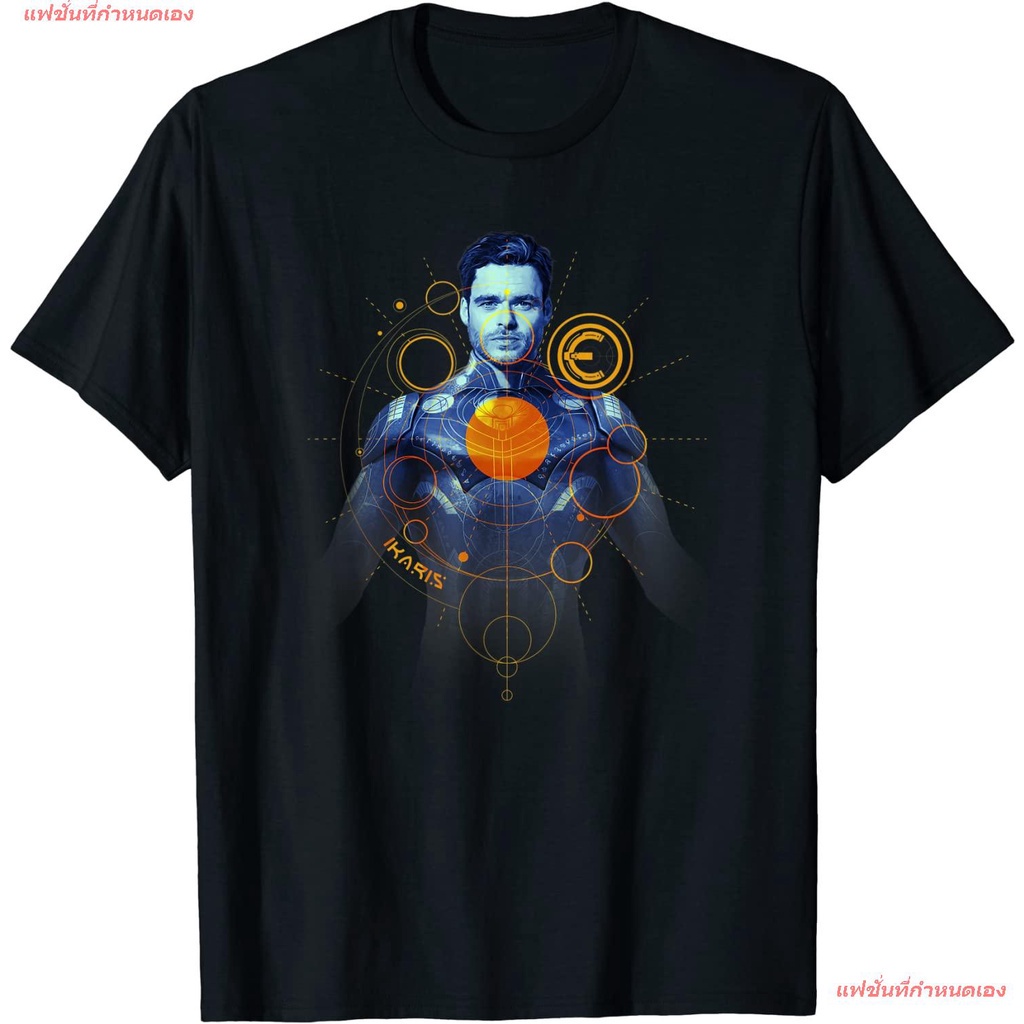 IKDแฟชั่นที่กำหนดเอง ฮีโร่พลังเทพเจ้า มาร์เวลคอมิกส์ Marvel Eternals Ikaris Line Art Poster T-Shirt 