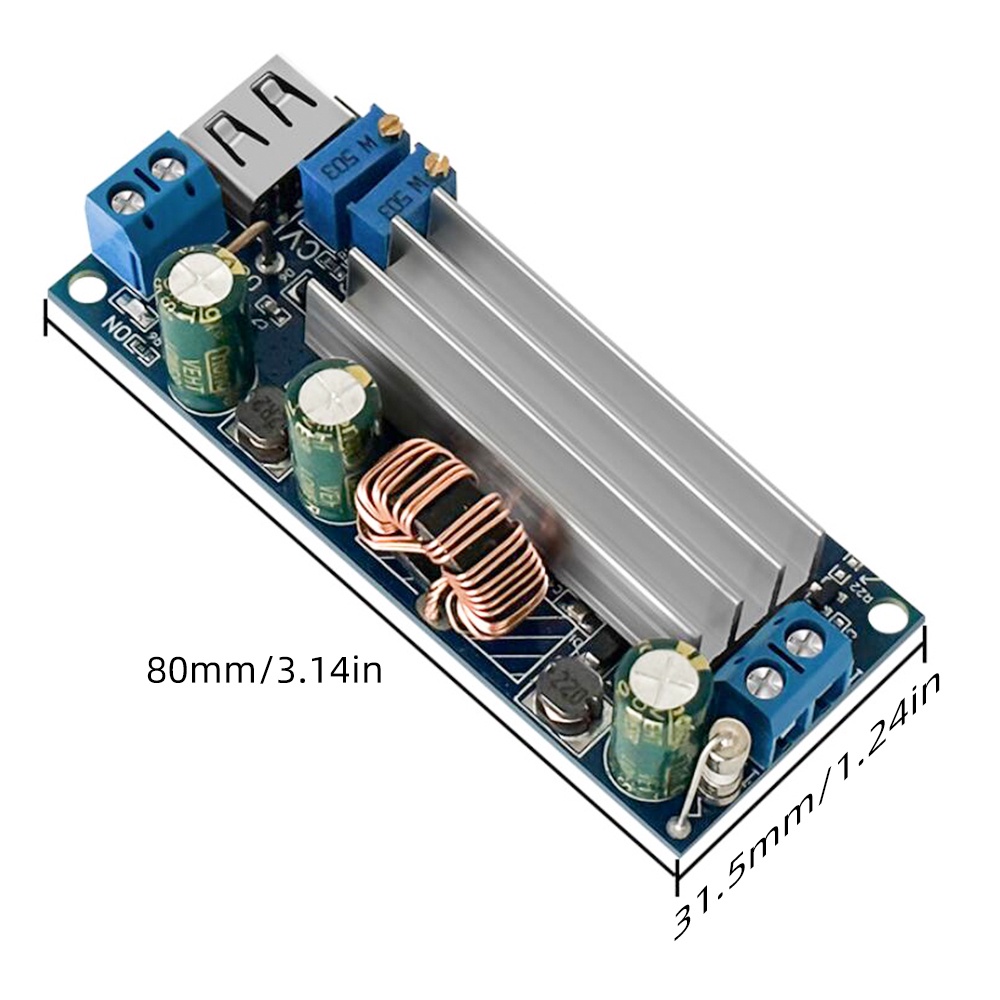 Pcbfun Dc 2-24v To 3-30v 4a 80w Boost ตัวแปลงพาวเวอร์ซัพพลาย สามารถปรับได้ W/usb