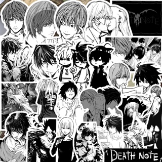 64 ชิ้น / ชุด ❉ Death Note. สติกเกอร์คลาสสิก สีดํา และสีขาว Series 01 ❉ สติกเกอร์ Doodle แฟชั่น กันน้ํา DIY