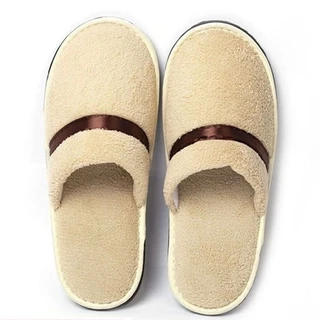 ฟรีไซส์ รองเท้าโรงแรมห้าดาว รองเท้าใส่ในบ้าน รับแขก พื้นนิ่ม 7mm กันลื่น Slipper