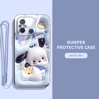 เคสโทรศัพท์มือถือ ลายสัตว์ และพืชน่ารัก 3D พร้อมสายคล้อง สําหรับ Xiaomi POCO C55 Redmi 12C Redmi 11A Redmi 11 Prime 4G