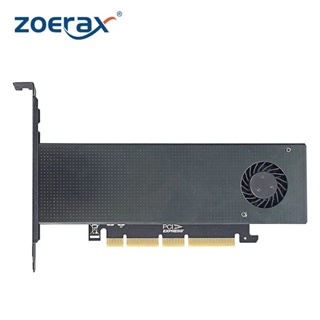 Zoerax อะแดปเตอร์ NVME PCIE 4.0 M.2 NVME(M-Key) SSD เป็น PCI Express พร้อมเทอร์โบฟาน รองรับ M.2 NVME SSD 2230 2242 2260 2280