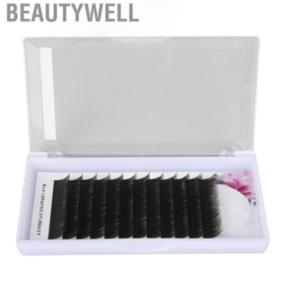 Beautywell 10/12mm Thick False Eyelash Extension Long Curl Grafting Extension Fake Individual Eyelashes for Eyes Makeup Eyelash Tools