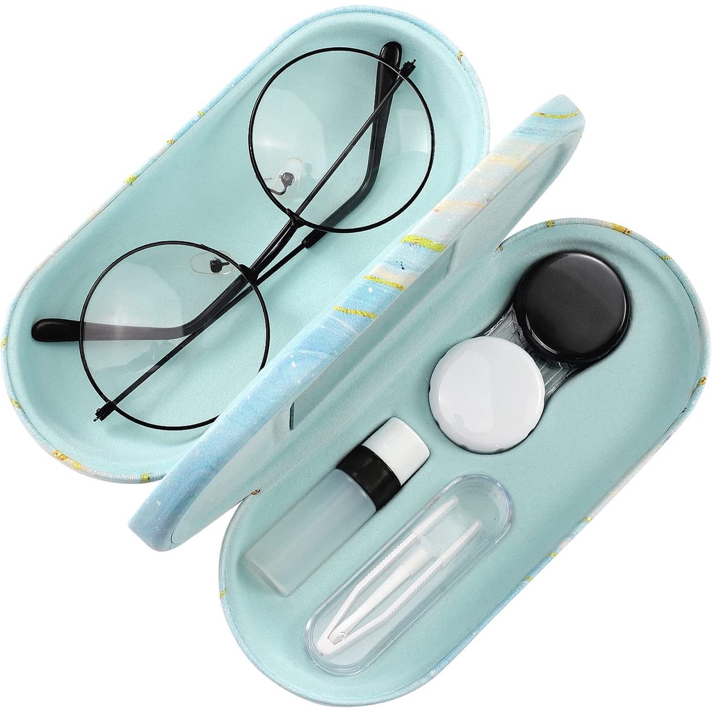 Moko กล่องคอนแทคเลนส์ แบบสองด้าน แบบพกพา 2 in 1