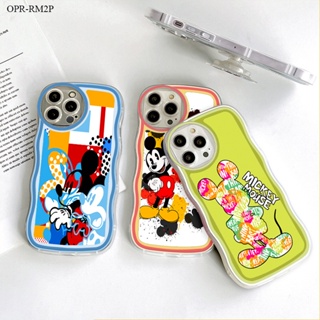 Realme C15 C25 C25S C12 C11 C2 C1 2 3 5 Pro 2021 เคสเรียวมี สำหรับ Case Smiling Mouse Wavy Bracket เคส เคสโทรศัพท์ เคสมือถือ Full Cover Soft Phone Cases Casing