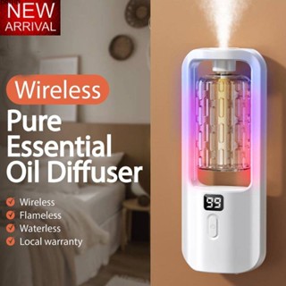 [ในสต็อก] Diffuser กลิ่นหอมดิจิตอลไร้สายอัตโนมัติอัลตราโซนิกตู้น้ำมันหอมระเหยอากาศสดน้ำมันหอมระเหยยาวนานเครื่องฟอกอากาศกลิ่นหอมละออง