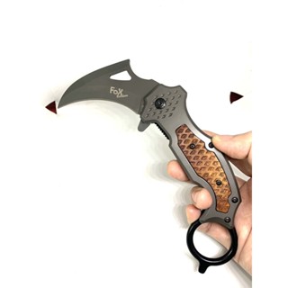 มีด มีดพับ มีดคารัมบิต มีดพก Fox Outdoor Karambit Knife DA106