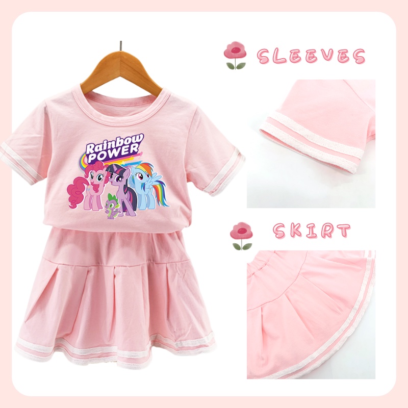ชุดสูท พิมพ์ลายการ์ตูน Little Pony น่ารัก สวมใส่สบาย สําหรับเด็กผู้หญิง