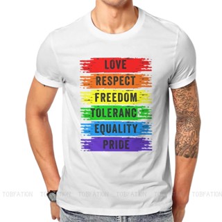 เสื้อยืดผ้าฝ้ายพิมพ์ลายเสื้อยืดคอกลม พิมพ์ลาย Lgbt Pride Month Lesbian Gay Bisexual Transgender สไตล์คลาสสิก สําหรับผู้ช