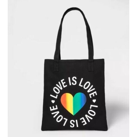 Proud Love Is Love Ex Tolerant Sex Love Is Love Black "กระเป๋าผ้าแคนวาส" VLZZ