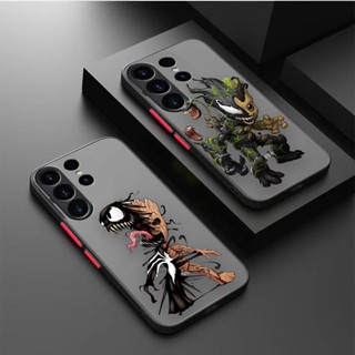 เคสโทรศัพท์มือถือ TPU นิ่ม ผิวด้าน กันกระแทก ลาย Groot Venmom ตลก สําหรับ Samsung S8 S9 S10 S10E S10 Lite S20 S20FE S21 S22 S23 S32 Plus Ultra 5G A32 A53 J6 M51 5G