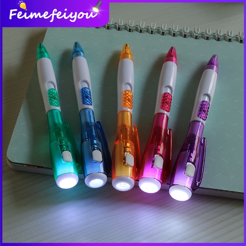[ซื้อ 1 แถม 1] ปากกาลูกลื่น อเนกประสงค์ พร้อมไฟฉาย Led เครื่องเขียน แบบสร้างสรรค์ สําหรับนักเรียน